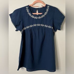 LULAROE EMBROIDERED BLOUSE